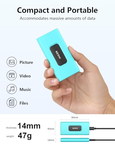 KEXIN 256GB External SSD Hard Drive USB 3.1 Type-c Portable Solid - Image 3