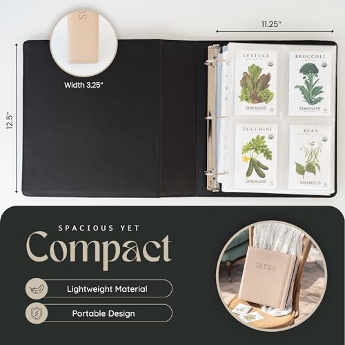 Seed Storage Binder – Garden Seed Organizer with 50 Sheet - Image 3