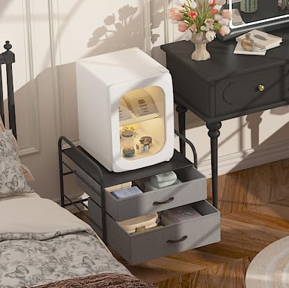 EazeHome Mini Fridge Stand, Fridge Stand with Storage - Image 3
