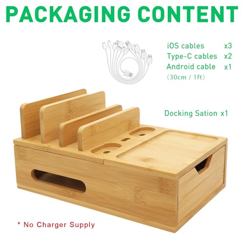 Bamboo Charging Station for Multiple Devices, Deskto | All Products - Image 5