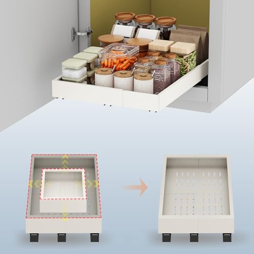 Fokyfok Pull out Cabinet Organizer,11"-16"W,17"-24"D | Pull Out Organi - Image 2