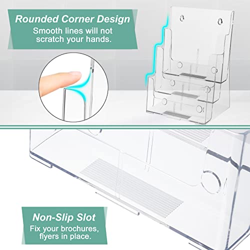 Argvey 3-Tier Brochure Holder 8.5 x 11, Desktop Literature & File - Image 5