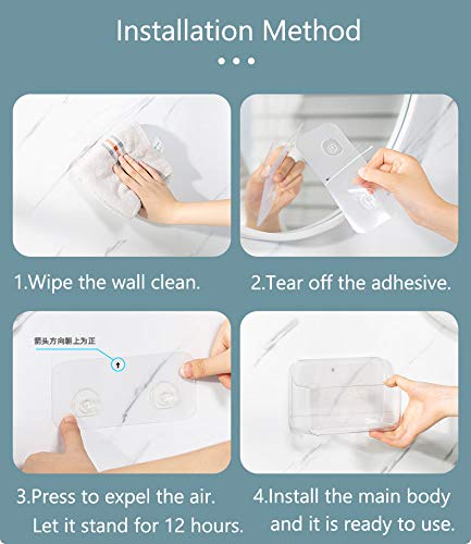 Plastic Wall Mount Organizer Rack Shelf Container Bin Storage Box - Image 7