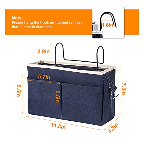 Surblue Bedside Caddy Bedside Storage Bag Hanging | Home Organization - Image 3