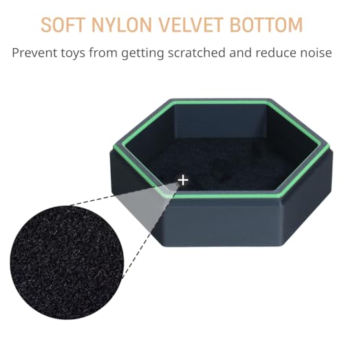 Magnetic Hex Board Game Trays, Modular Stackable Token Dice Trays - Image 6