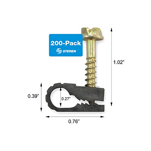 STEREN Coaxial Cable Clips - Cable Holder - Siding Clips - Image 6