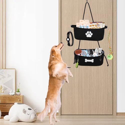 2-Tier Dog Baskets,Over Door Hanging Oganizer for Pet - Image 4