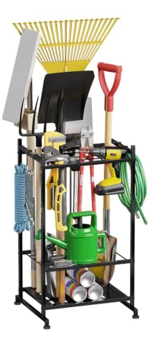 Garden Tool Organizer with Leveling Feet, Yard Tool Tower - Image 2
