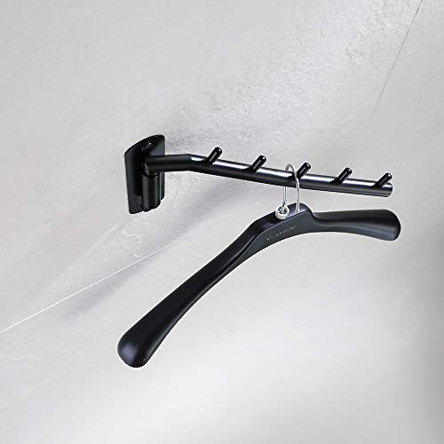 JQK Folding Clothes Hanger Rack, Stainless Steel Swing Arm - Image 6