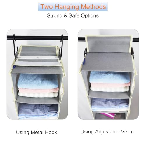 Large-Sized Hanging Shoe Organizer 8-Shelf, Hanging Closet - Image 5