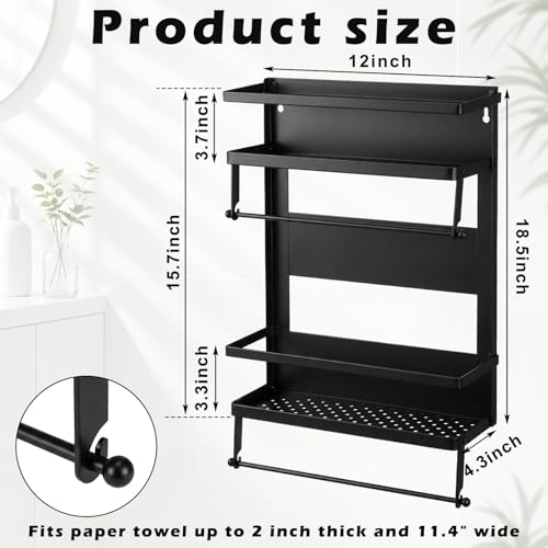 Vercraft Mini Fridge Shelf Organizer for Dorm Paper Towel - Image 4