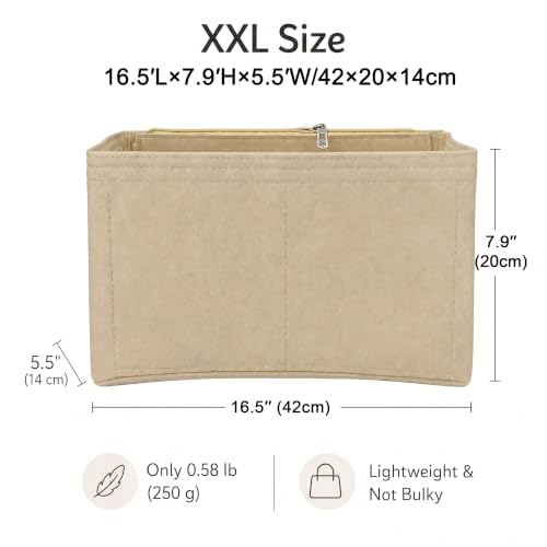 Felt Purse Organizer Insert, Lightweight Multi Pocket Shape - Image 6