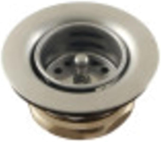 Kingston Brass K461BBN Tacoma Stainless Steel Bar Sink Duo Basket Strainer, Brushed Nickel