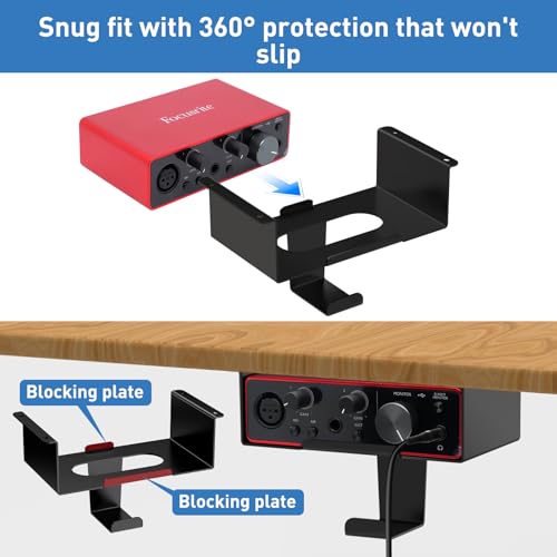 Under Desk Mount for Focusrite Scarlett Solo 3rd Gen/Solo - Image 4