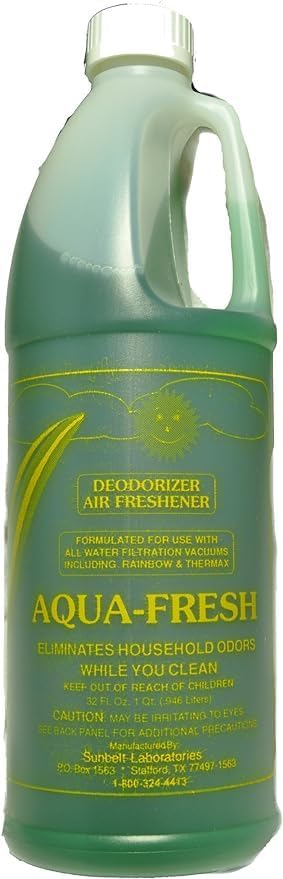 Sunbelt Labs Aqua Fresh Deodorizer for Rainbow Vacuum Cleaners – Odor Eliminator & Air Freshener – Compatible with D2, D3, D4 Models – 32oz Concentrated Formula