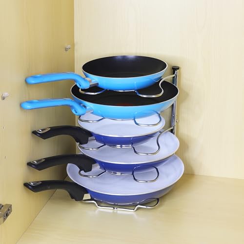 Simple Houseware Cabinet Pantry Pot and Pan Organizer Holder - Image 5