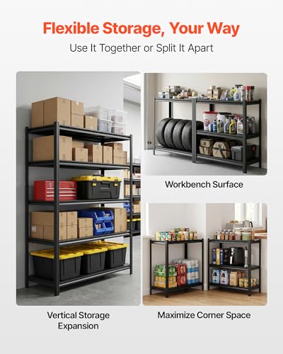 VEVOR Storage Shelves, 5-Tier Adjustable - Image 6