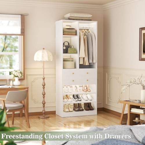 Besiost Closet System, 28"/2.4 FT Small Closet Organizer System - Image 3