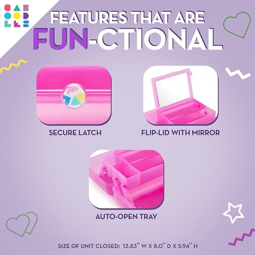 Caboodles On-The-Go Girl Makeup Box, Seafoam on Lavender - Image 7
