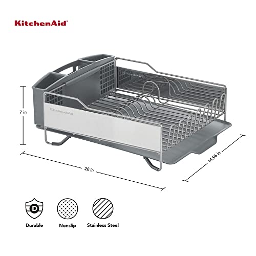 KitchenAid Large Capacity Full Size Rust Resistant Dish Rack - Image 4