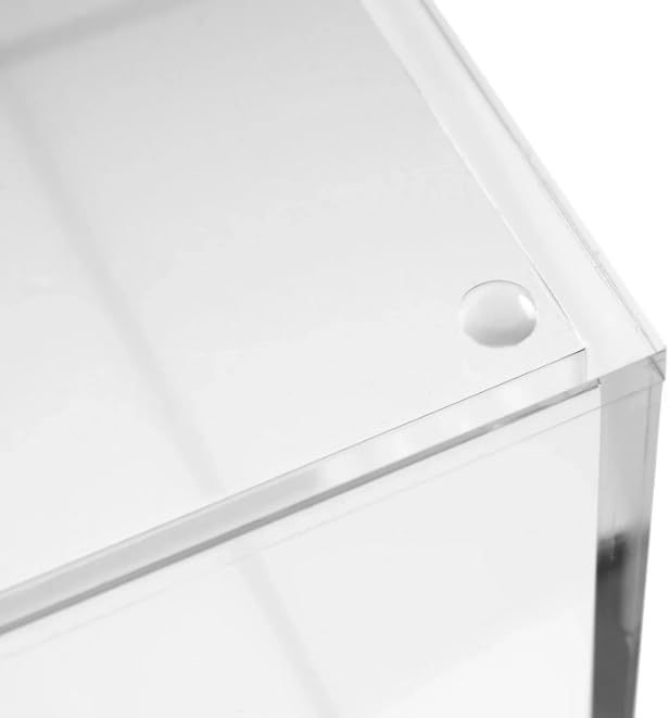 RUSSELL+HAZEL Acrylic File Box, Acrylic File Folder Organizer, Letter Size Hanging File Organizer Box, 12.25" x 12.75" x 10," Acrylic Storage Container for Bathroom, Pantry or Home (55712)
