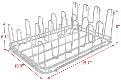 Food Container Lid Organizer, Metal Lid Storage Organizer - Image 5