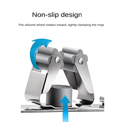 Stainless Steel Broom Holder Bathroom Storage Wall Mount - Image 6