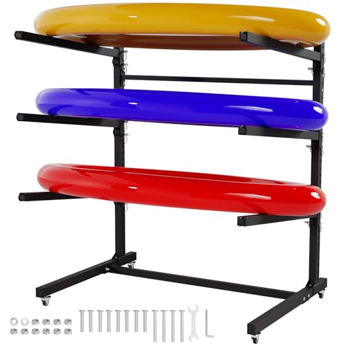 Freestanding Kayak Storage Rack, Adjustable 3-Tier Kayak Rack - Image 2