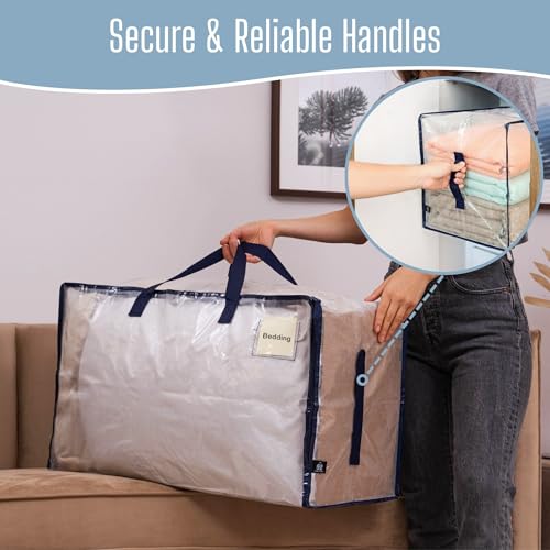 VENO 4 Pack Clear Extra Large Moving Bags & Storage Totes - Image 6