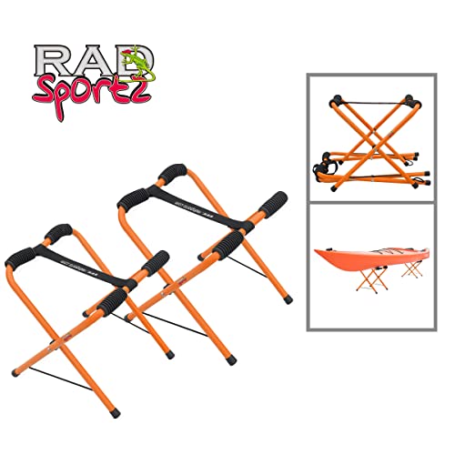 Rad Sportz Kayak Storage Racks, Orange, Set of 2 - Image 3