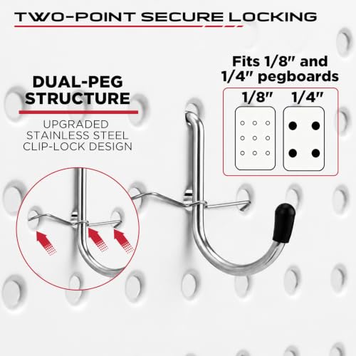 320PCS Pegboard Accessories Kit, Pegboard Hooks Assortment - Image 5