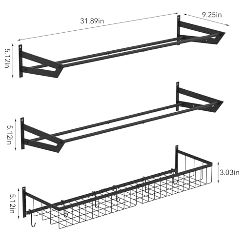 YBING Sports Equipment Organizer with 3 Separate Shelf - Image 4