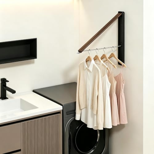 Folding Clothes Hanger Rack Wall mounted for Laundry - Image 3