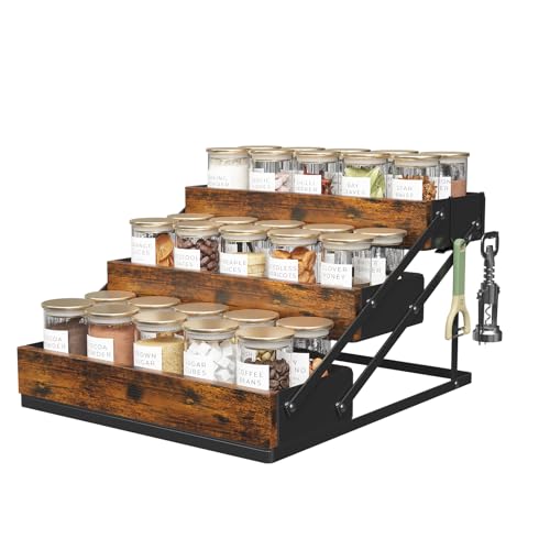 3 Tier Spice Rack Organizer for Cabinet, Foldable Spice Rack - Image 2