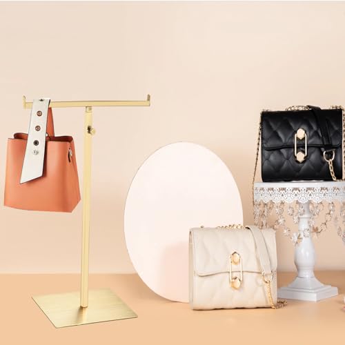 T Shaped Purse Display Stand Adjustable Height,Stainless Steel - Image 7