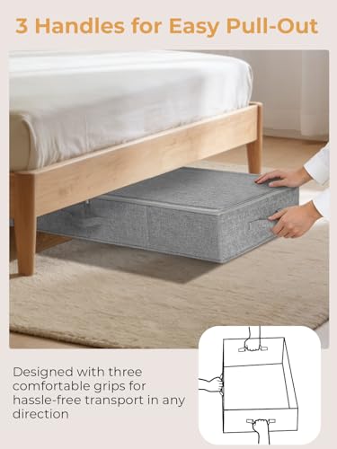 punemi 6.7 in Tall Sturdy Under Bed Storage Containers with Lid - Image 7