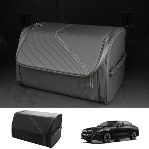 TOPABYTE Car Trunk Organizer with Lid Capacity Collapsible - Image 2