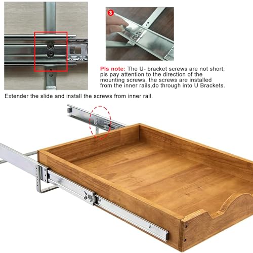 DINDON Pull Out Cabinet Organizer (17" W x 18" D) 1 - Image 4
