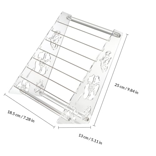 Acrylic Jewelry Display Organizer Rack with 8 Removable Rods - Image 3