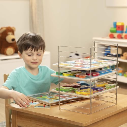 Melissa & Doug Single Wire Puzzle Storage Rack - Image 6
