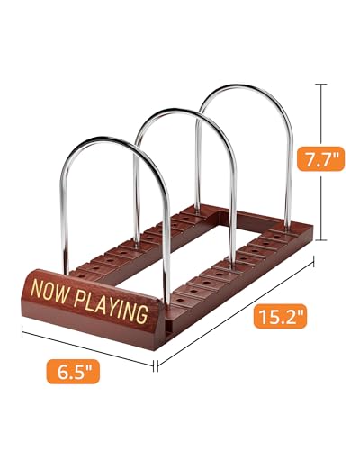 Bulado Now Playing Vinyl Record Holder for 50 LPs, Wooden - Image 4