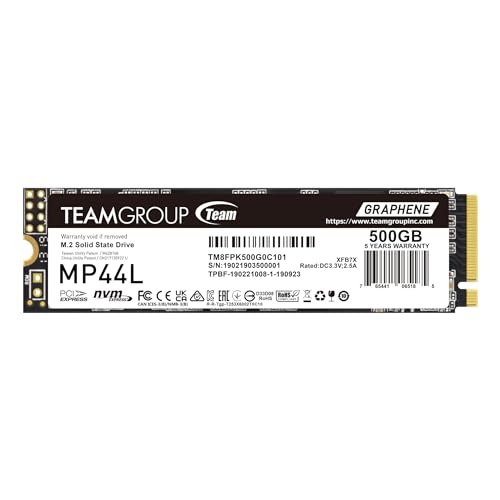 TEAMGROUP MP44L 500GB SLC Cache NVMe 1.4 PCIe Gen 4x4 M.2 2280 - Image 2