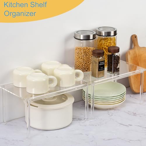 HENABLE 1 Pack Acrylic Cabinet Organizer, Kitchen Co - Image 3