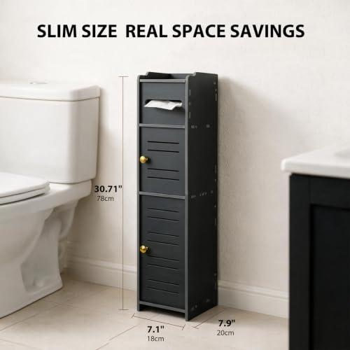 Toilet Paper Holder Stand, Toilet Paper Storage - Image 3