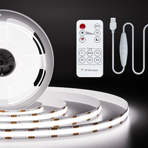 PAUTIX 5V USB COB LED Strip Light 6.56ft/2m 1200lm, Dimmable - Image 2