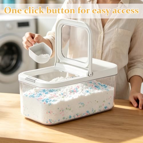 6L Laundry Detergent Dispenser with One-Press Lid & - Image 6