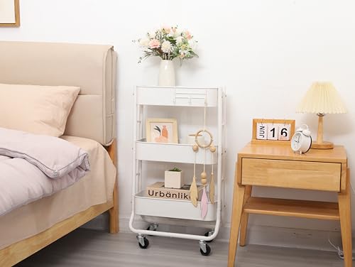 MAX Houser Slim 3-Tier Rolling Utility Cart with Ext | Pull Out Organi - Image 7
