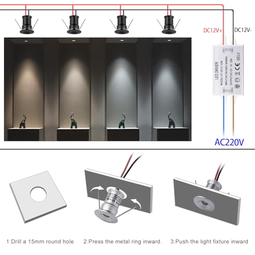902 120°LED mini Spotlight,DC12V 1W - Image 6