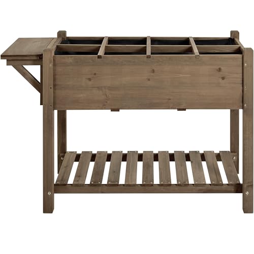 Yaheetech Herb Garden Planter Outdoor Wood Standing Garden - Image 2
