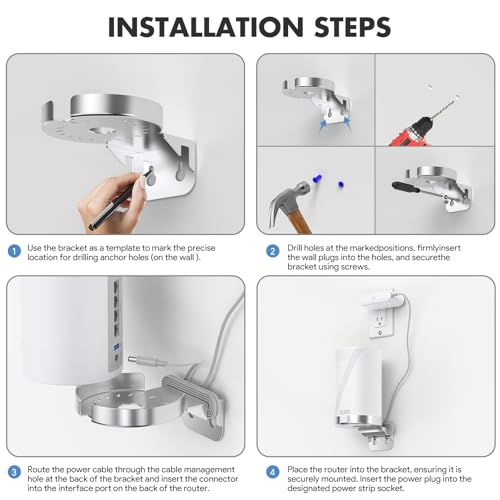 Wall Mount for TP-Link Deco WiFi 7 (BE63/BE65/BE67/B | Cable Managemen - Image 5